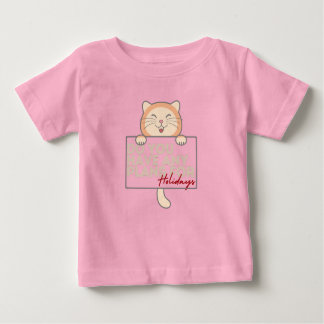 Para Bebê Garoto gatinho planeja camiseta