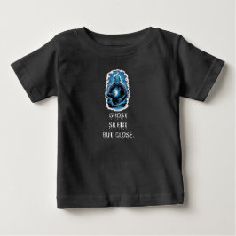 Para Bebê Ghost Silent But Close – Camiseta Azul Escuro