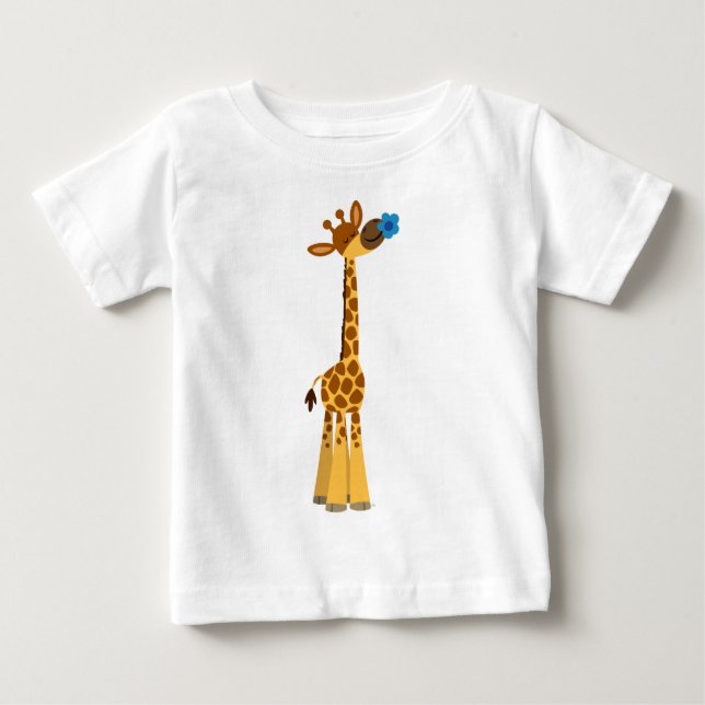 Para Bebê Girafa e camiseta de bebê, bonitinha (Frente)