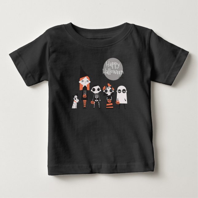 Para Bebê Halloween simples, mas elegante | Camiseta (Frente)