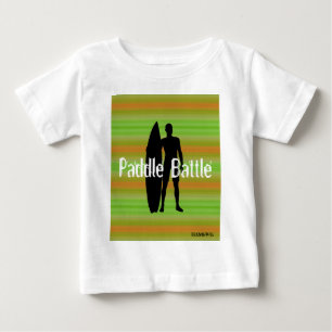 Para Bebê HAMbWG - Camiseta - Surfista Gradientes Oliva