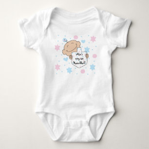 Para Bebê Hanukkah Baby Girl's Jersey Body Suit
