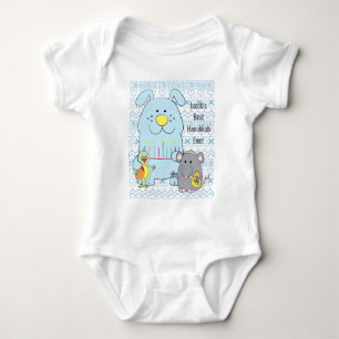 Para Bebê Hanukkah Baby Jersey Body Sujeito/Cat+Mouse+Pássa