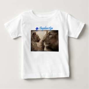 Para Bebê infantis liões de camiseta