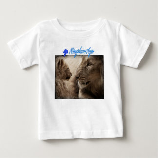 Para Bebê infantis liões de camiseta