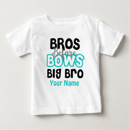 Para Bebê Irmãos antes de Arcos, camiseta personalizada do B