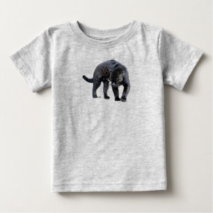 Para Bebê Jaguar Diablo - Camiseta de cinza