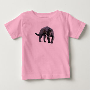 Para Bebê Jaguar Diablo, camiseta rosa-bebê
