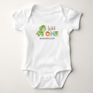 Para Bebê Jurássico Wild One primeiro aniversario Baby Body