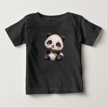 Kawaii Panda com Bambu | Camiseta Gráfica Unissex 