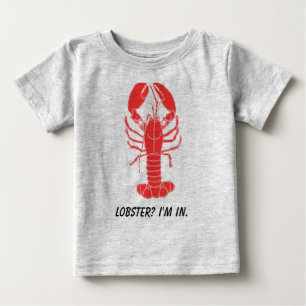 Para Bebê LAGOSTA!!! caçoa a camiseta