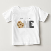 Leite e Cookies Primeiro Aniversário Camiseta do B