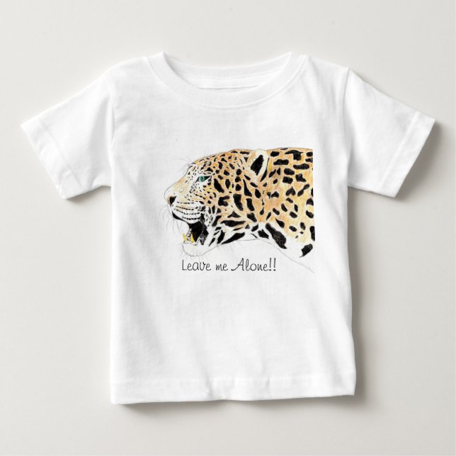 Para Bebê Lepord me deixe sozinho! Camiseta (Frente)