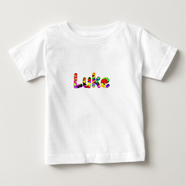 Para Bebê Luke Design Personalizado de camiseta (Frente)