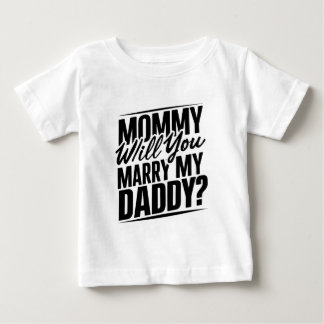 Para Bebê Mamãe, você vai casado meu pai? Camiseta
