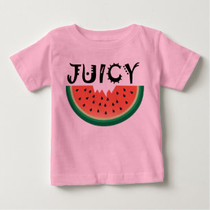 Para Bebê Melancia Juicy - Camiseta Baby Fine Jersey