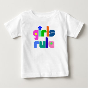Para Bebê Meninas governam camiseta bebê/criança