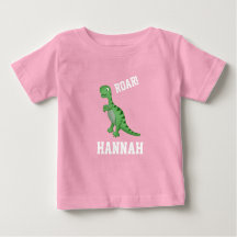 Meninas T-Rex Da Camiseta Dinossauros Também Gosta
