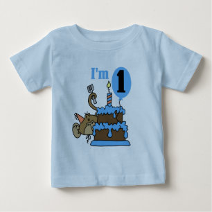 Para Bebê Menino Macaco, sou um Camiseta de aniversário e pr