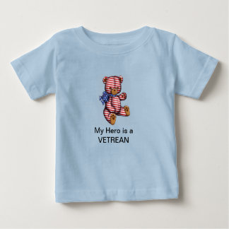 Para Bebê Meu herói é um camiseta VETERAN BABY