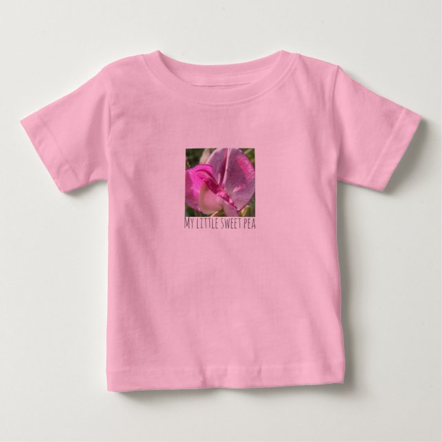 Para Bebê Minha camiseta de ervilha doce (Frente)