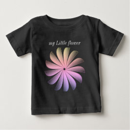 Para Bebê minha flor Baby camiseta