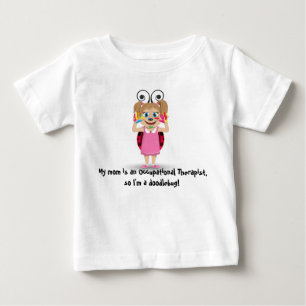 Para Bebê Minha mãe é uma camiseta longa terapeuta ocupacion
