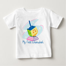 Para Bebê Minha Primeira Camiseta Chanukah