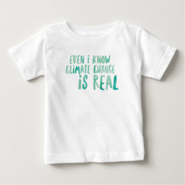Para Bebê Mudança climática é camiseta Real Baby Fine Jersey
