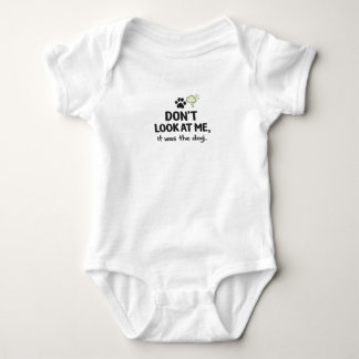 Para Bebê Não Me Olhe, Foi O Cachorro, Body Baby