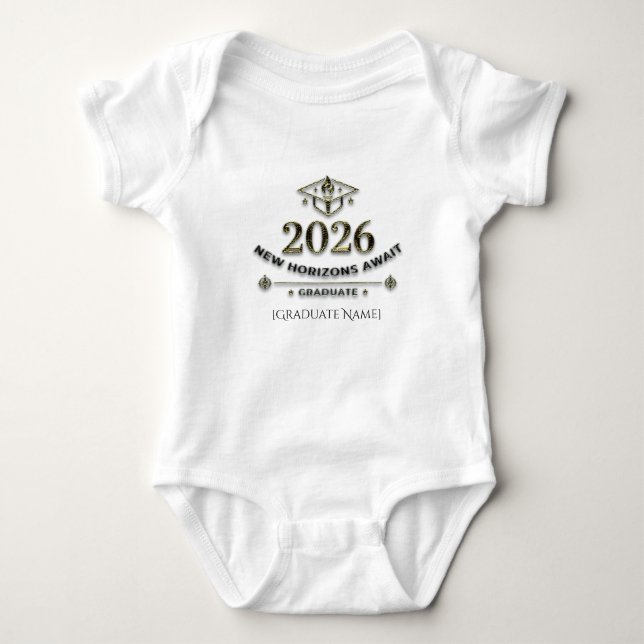Para Bebê New Horizons Class of / Body Bebé Clase de 2026 (Frente)