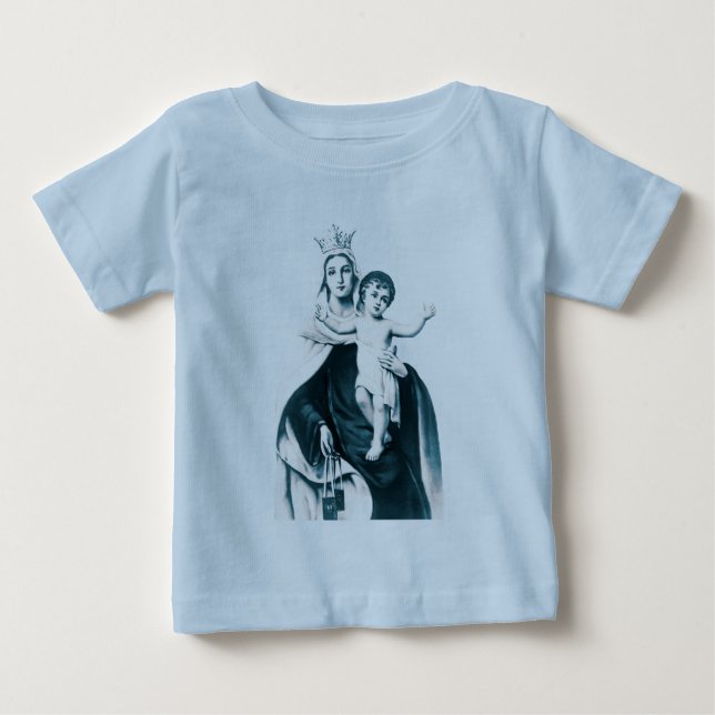 Para Bebê Nossa Senhora do Monte Carmelo  Camiseta Infantil (Frente)
