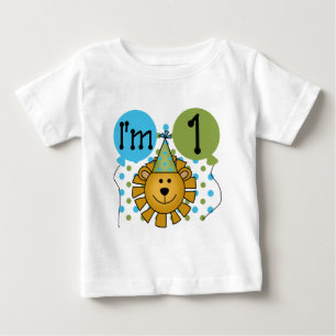 Para Bebê ø Camiseta e presentes do aniversário do leão