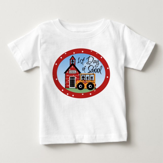Para Bebê ø Dia do camiseta e dos presentes da escola (Frente)