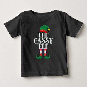 Para Bebê O Elfo Gassy Engraçado Camiseta de Natal