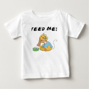 Para Bebê O filhote de cachorro alimenta-me o camiseta e os