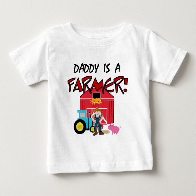 Para Bebê O pai é camiseta e presentes de um fazendeiro (Frente)