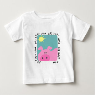 Para Bebê O porco diz Oink o camiseta e os presentes