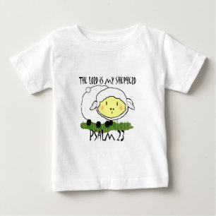 Para Bebê O SENHOR é meu pastor Salmo 23 Camiseta infantil -