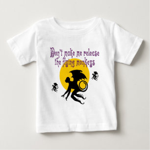 Para Bebê O vôo Monkeys a camiseta