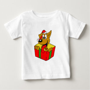 Para Bebê Papais noeis Engraçados Camiseta Canina