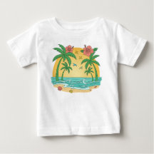 Paraíso das Palmeiras - Camiseta de Verão Tropical