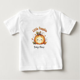 Para Bebê Pequena camiseta personalizada de abóbora