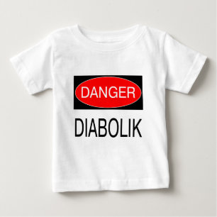 Para Bebê Perigo - Diabolik Camiseta Divertida Caneca Chapéu