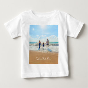 Para Bebê Personalize seu presente de camiseta fotográfica c