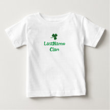 Personalize Sua Camiseta Clã Shamrock - Bebê/Toddl