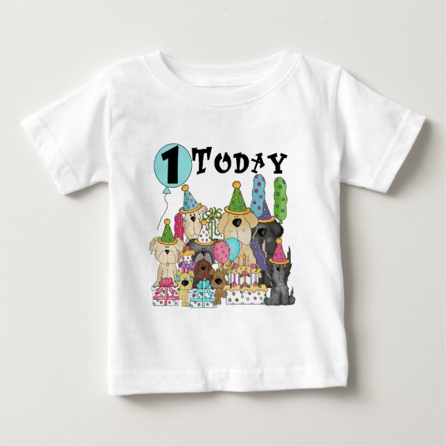 Para Bebê Primeiros aniversarios e presentes de Camiseta (Frente)