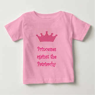 Para Bebê princesas contra a camiseta patriarcal