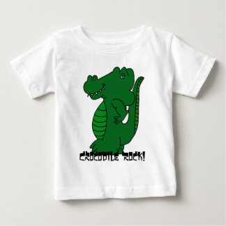 Para Bebê Rocha do crocodilo! Camiseta da criança