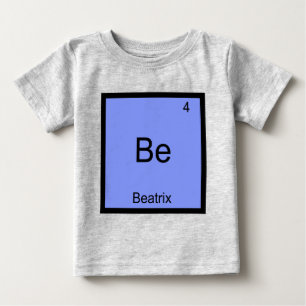 Para Bebê Ser - Camiseta com o Nome do Símbolo do Elemento Q